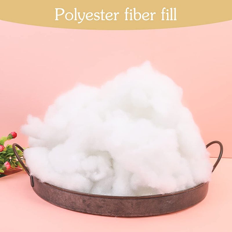 Butuze 650g/22.93oz White Fiberfill for Crafts  Polyester Fiber Fill  Premium Stuffing Fiber Fill  Resilience Fill Fibe for DIY Doll Stuffing Cushion Pillows and Home Decoration Projects - Image 3